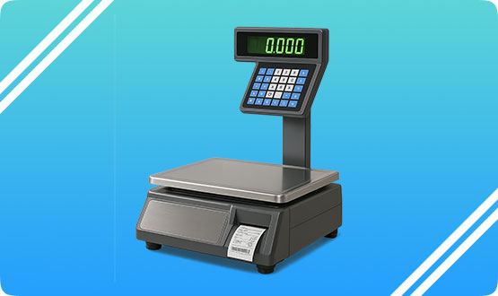 Weighing scale with label printing for Retail